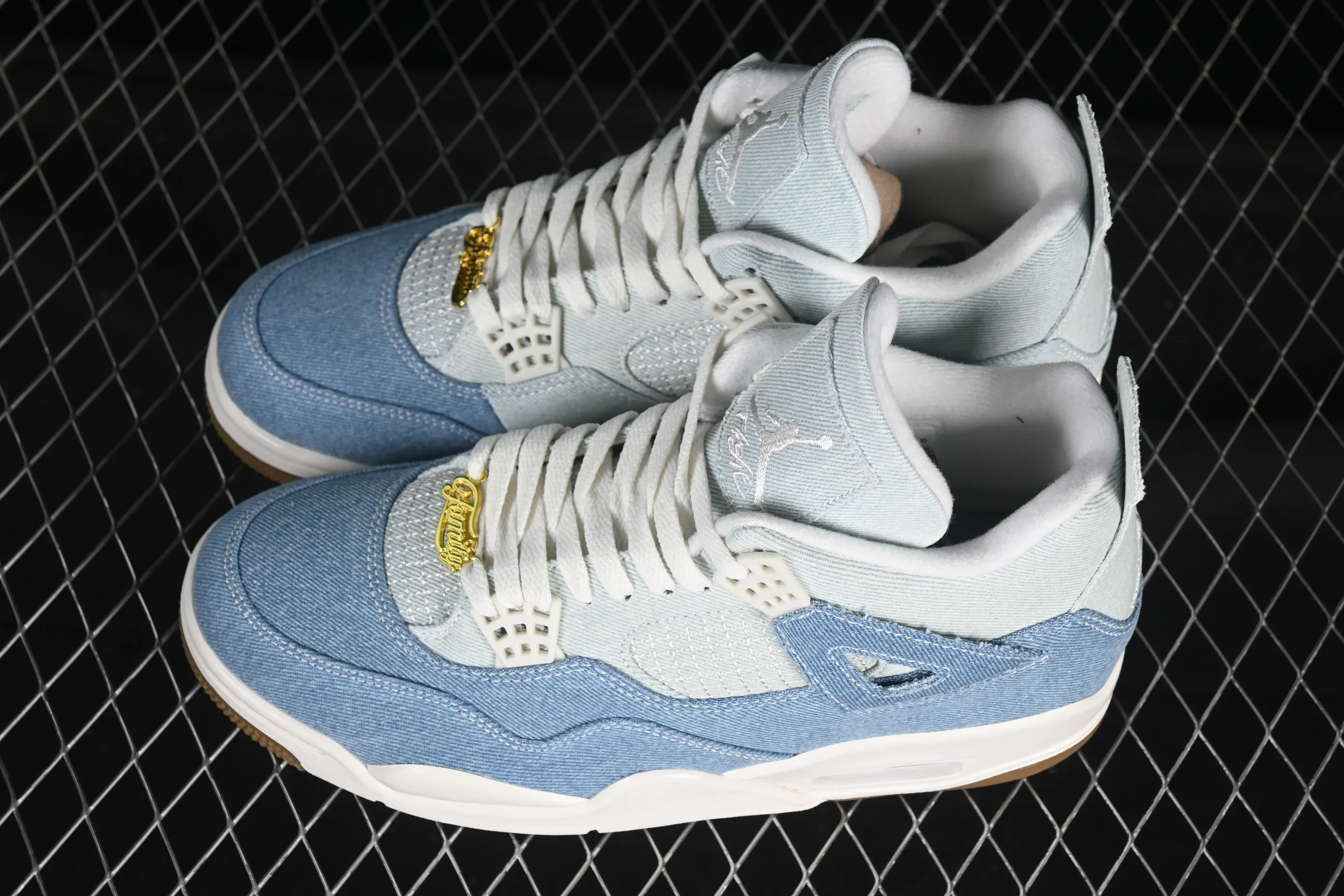 All categories Air Jordan Jordan series basketball shoes Air Jordan 4 Air Jordan 4 Denim "Worn Blue" AJ4 Joe 4 washed denim IB6716-100